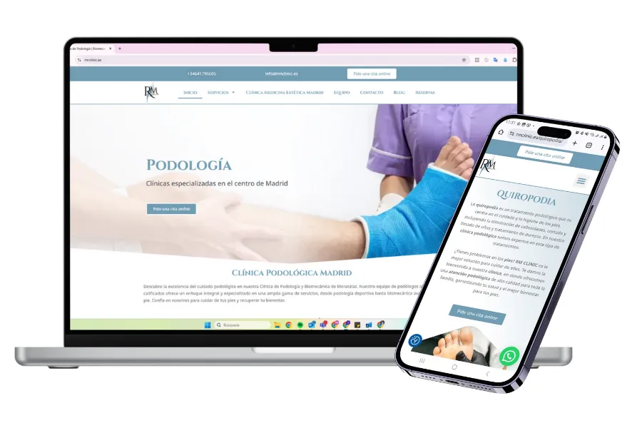 Diseño de páginas web para clínicas